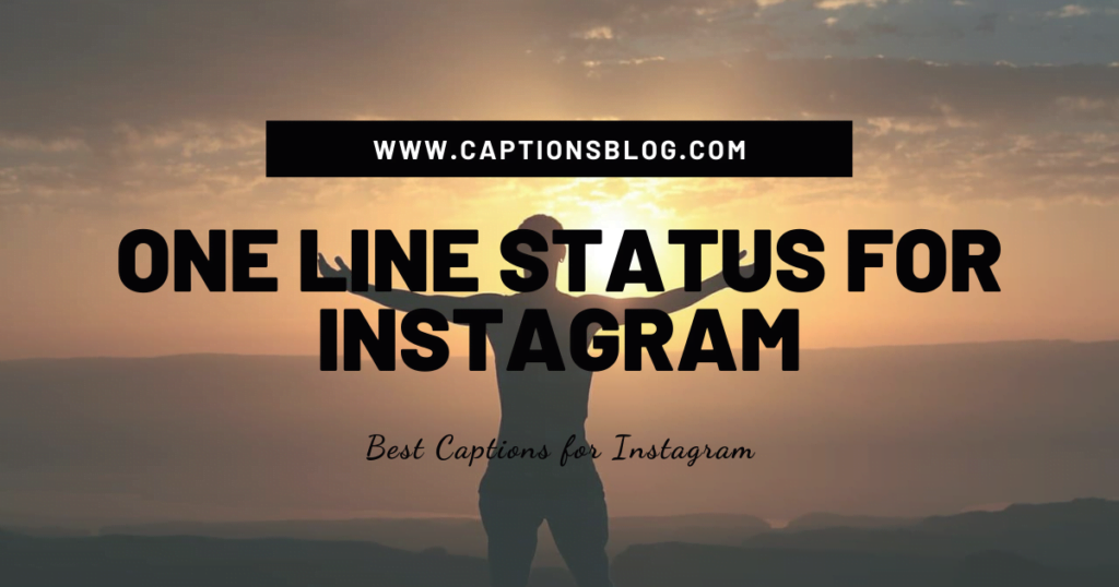 One Line Status for Instagram