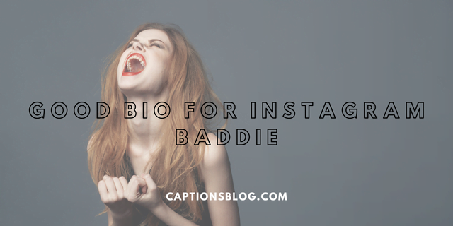 Good Bio For Instagram Baddie